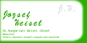 jozsef weisel business card