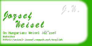 jozsef weisel business card